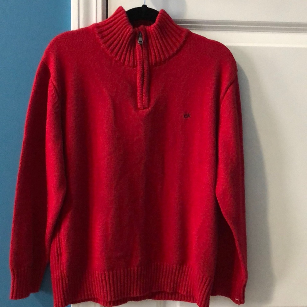 Boys Calvin Klein Quarter Zip Sweater